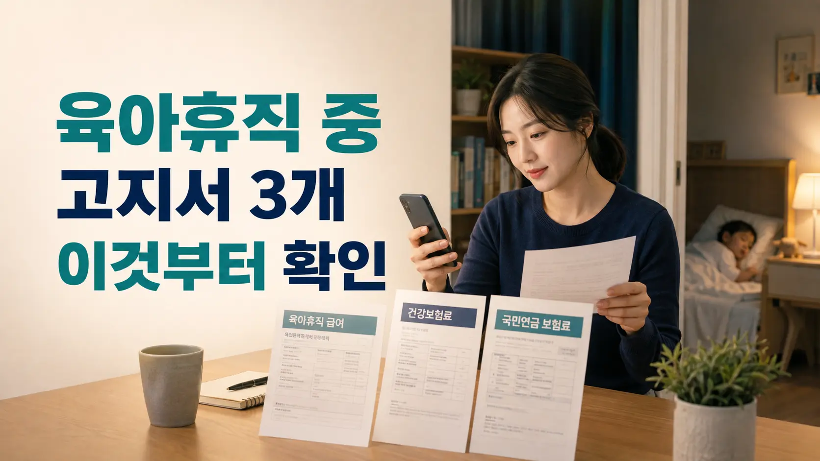 🧾 육아휴직 중 고지서가 계속 온다면|급여·건강보험·국민연금 기간 대조표