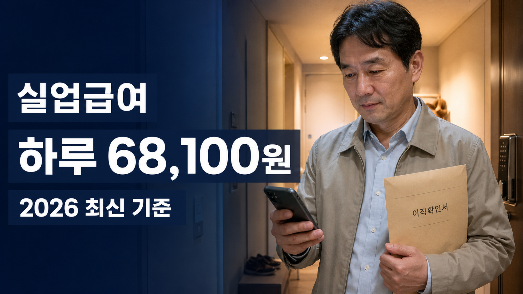 퇴직 후 실업급여 예상 일액과 수급일수를 확인하는 구직자