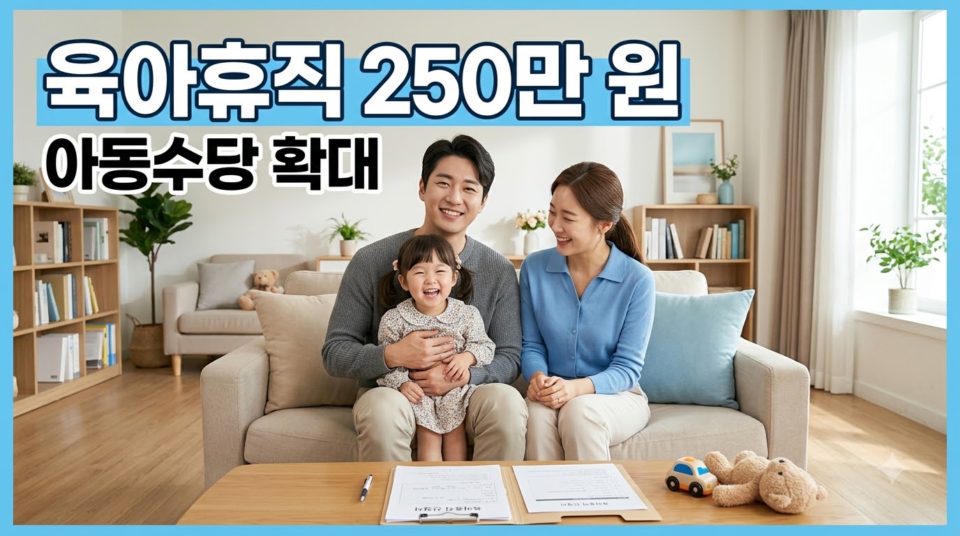 육아휴직급여와 아동수당 신청 시기를 확인하는 부모